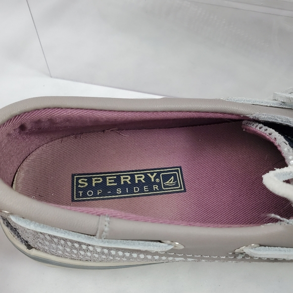 Sperry Top-Sider Metallic Silver boat shoes - Picture 7 of 8